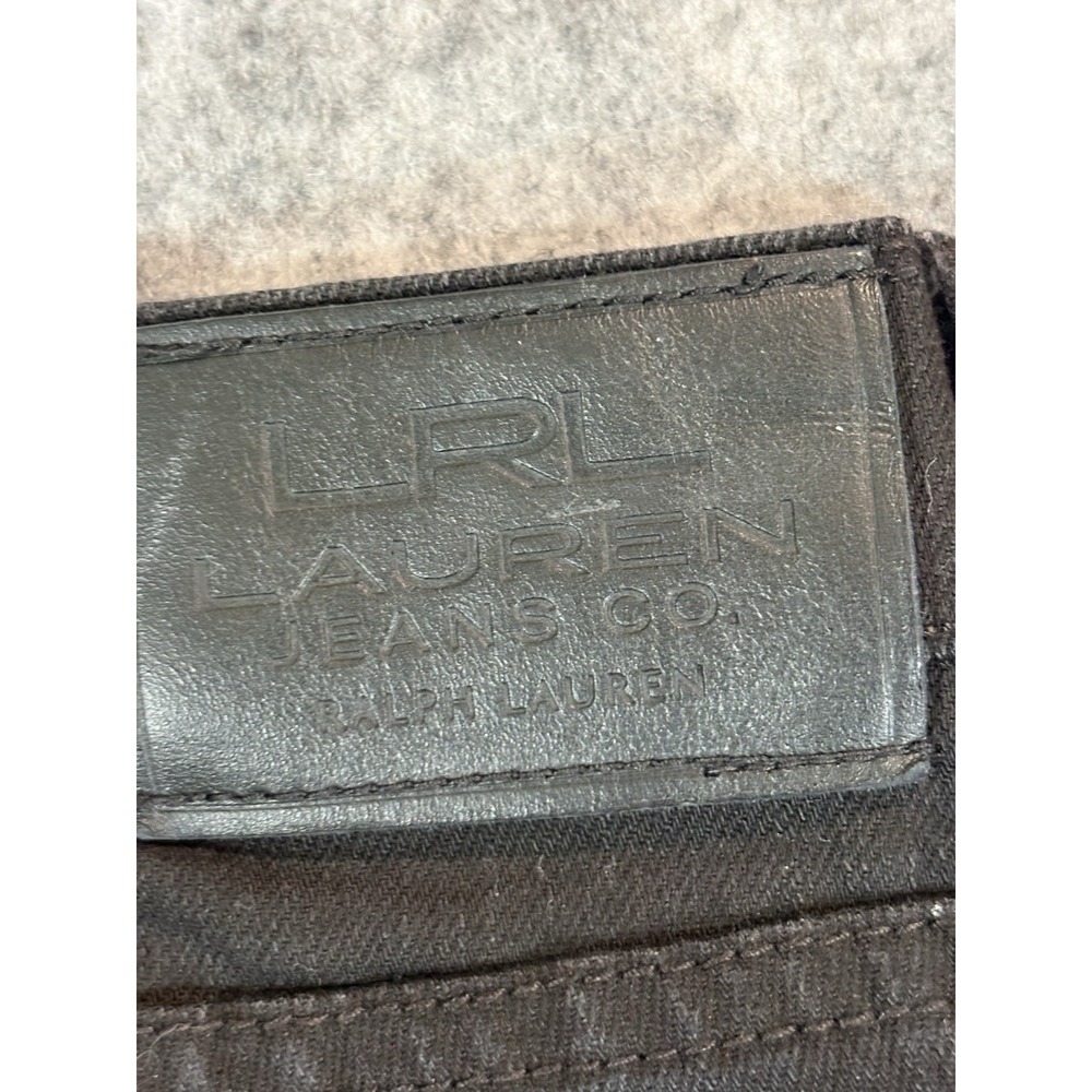 Lauren Jeans Co Ralph Lauren Womens Black Jeans Size 8 Straight Leg 31x30.5 - Picture 8 of 8